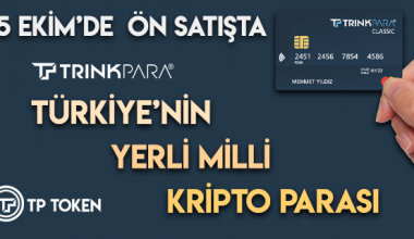 Yerli ve Milli Kripto Para Trinkpara TP Token 15 Ekim 2020 İtibari İle Büyük Bir Hızla Ön Satışa Başladı